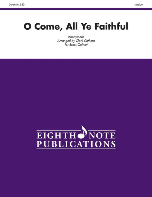 O Come All Ye Faithful Brass Quintet