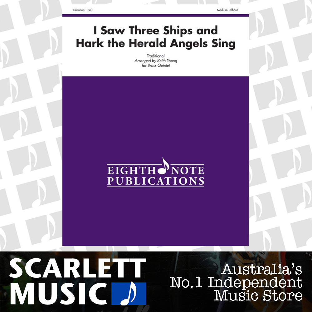 I Saw Three Ships And Hark Herald Brass Quintet — view 2