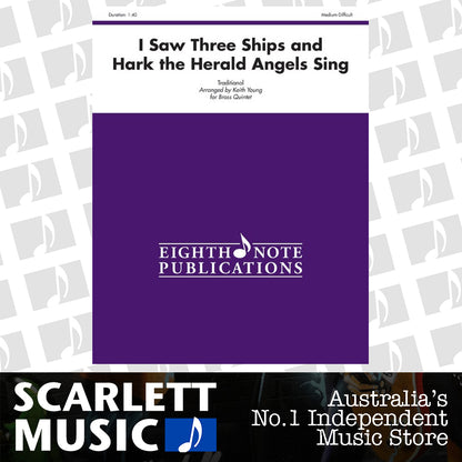 I Saw Three Ships And Hark Herald Brass Quintet — view 2