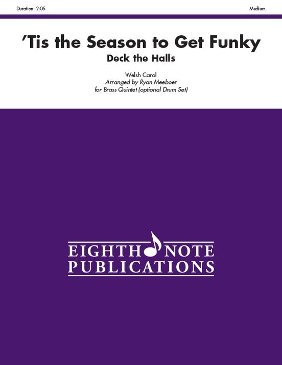 Tis the Season to Get Funky Brass Quintet Sheet Music