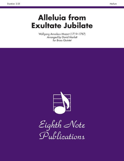 Alleluia from Exultate Jubilate for Brass Quintet - Flexi and Small Ensemble Sheet Music