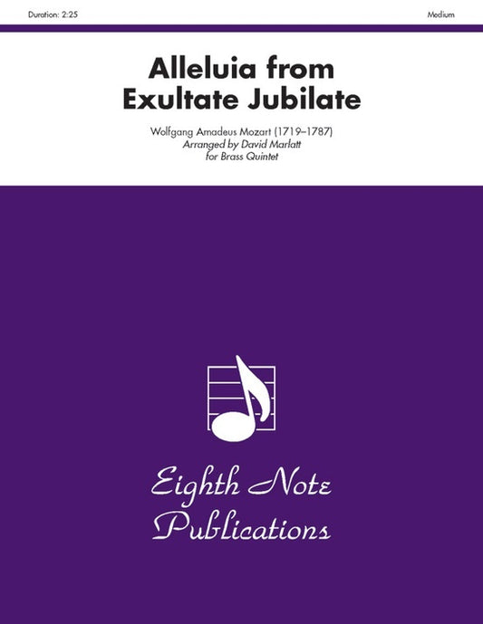 Alleluia from Exultate Jubilate for Brass Quintet - Flexi and Small Ensemble Sheet Music