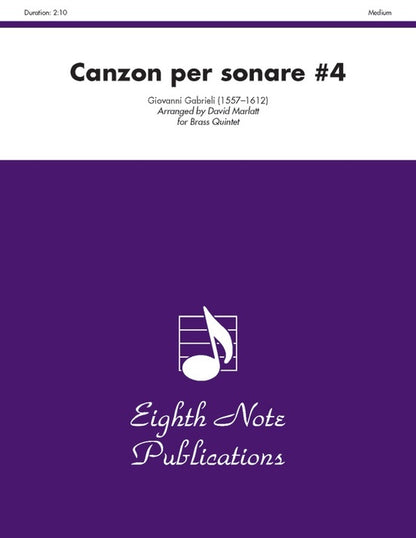 Canzon Per Sonare #4 Brass Quintet