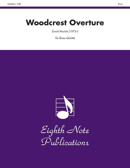 Woodcrest Overture Brass Quintet Sheet Music
