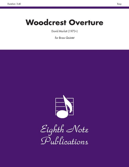 Woodcrest Overture Brass Quintet Sheet Music
