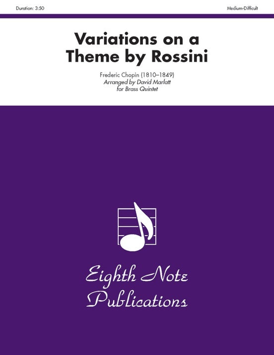 Variations on a Theme by Rossini for Brass Quintet - Flexi and Small Ensemble Sheet Music