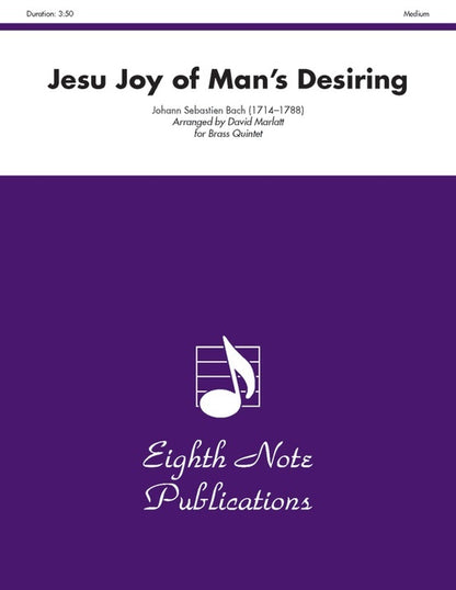 Jesu Joy Of Mans Desiring Brass Quintet