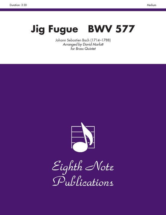 Jig Fugue BWV 577 Brass Quintet
