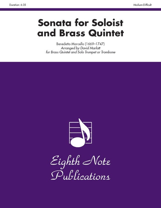Sonata for Soloist and Brass Quintet Sheet Music