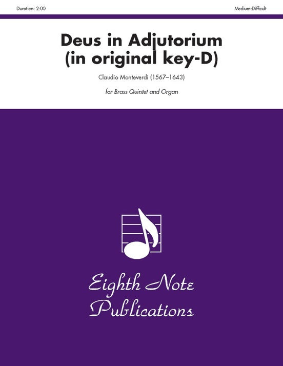 Deus In Adjutorium Brass Quintet And Organ