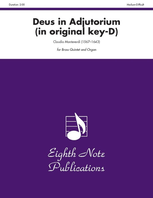 Deus In Adjutorium Brass Quintet And Organ
