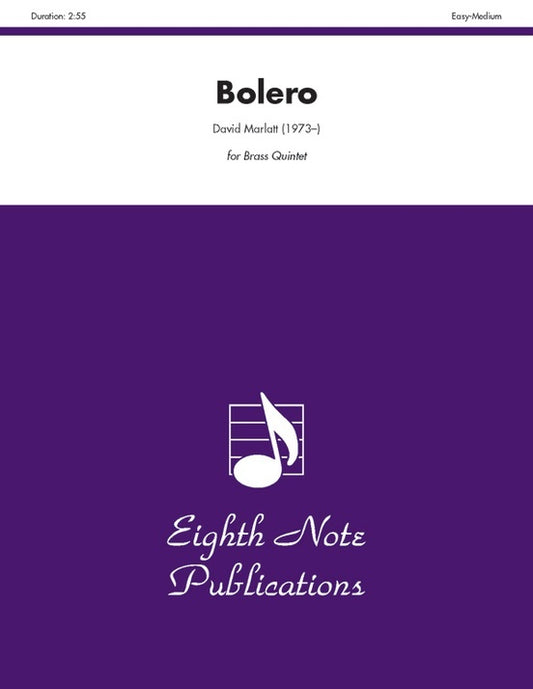 Bolero Brass Quintet Sheet Music for Flexi and Small Ensemble