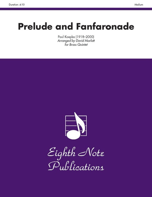 Prelude And Fanfaronade Brass Quintet