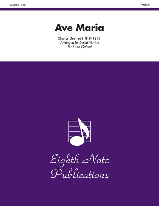 Ave Maria Brass Quintet Sheet Music for Flexi and Small Ensemble