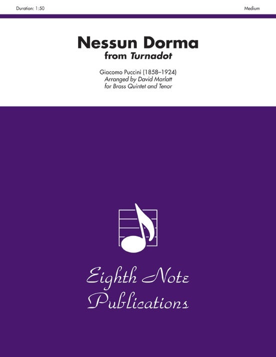 Nessun Dorma From Turandot Brass Quintet And Tenor