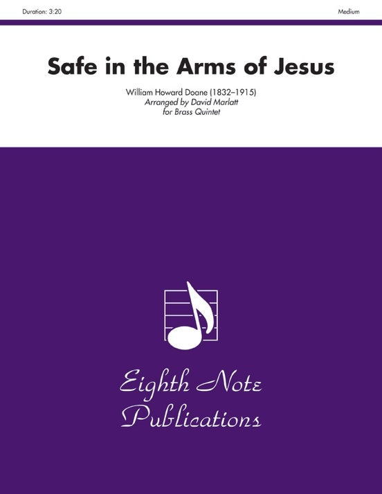 Safe in the Arms of Jesus Brass Quintet Sheet Music for Flexi and Small Ensemble