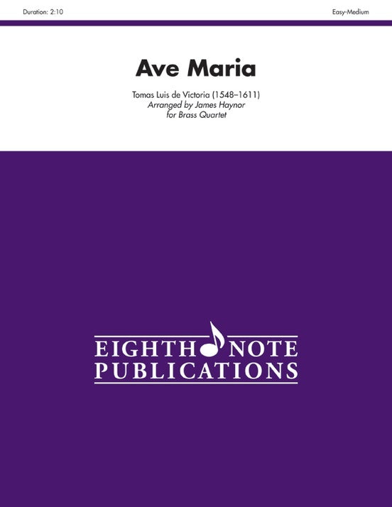Ave Maria Brass Quartet Sheet Music for Flexi and Small Ensemble