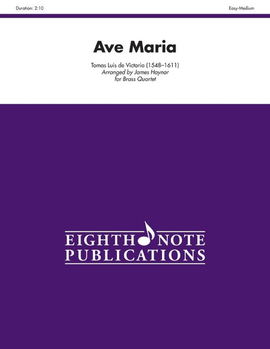 Ave Maria Brass Quartet Sheet Music for Flexi and Small Ensemble