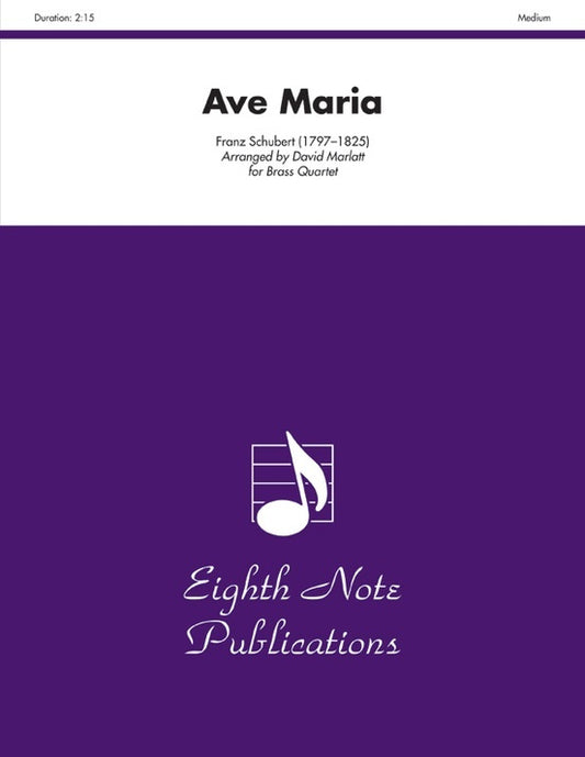 Ave Maria Brass Quartet Sheet Music for Flexi and Small Ensemble