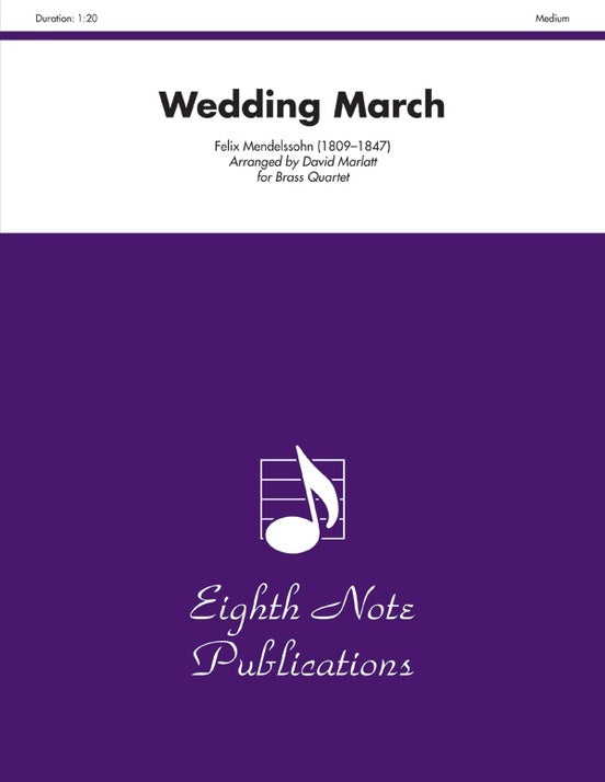 Wedding March Brass Quartet Sheet Music for Flexi and Small Ensemble