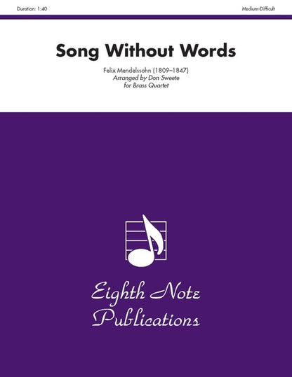 Song Without Words for Brass Quartet - Flexi and Small Ensemble Sheet Music