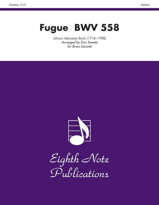 Fugue BWV 558 Brass Quartet
