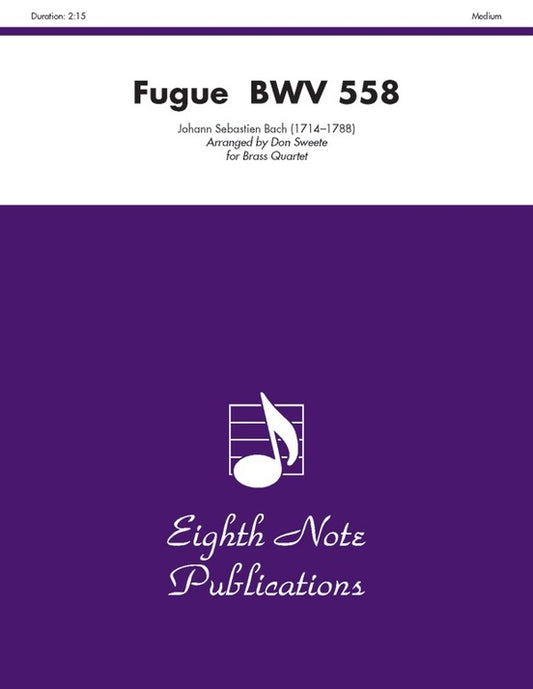 Fugue BWV 558 Brass Quartet