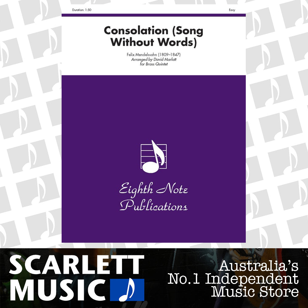 Consolation (Song Without Words) Brass Quintet — view 2