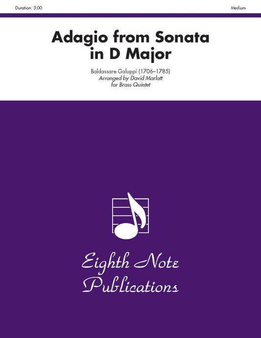 Adagio from Sonata in D Major for Brass Quintet