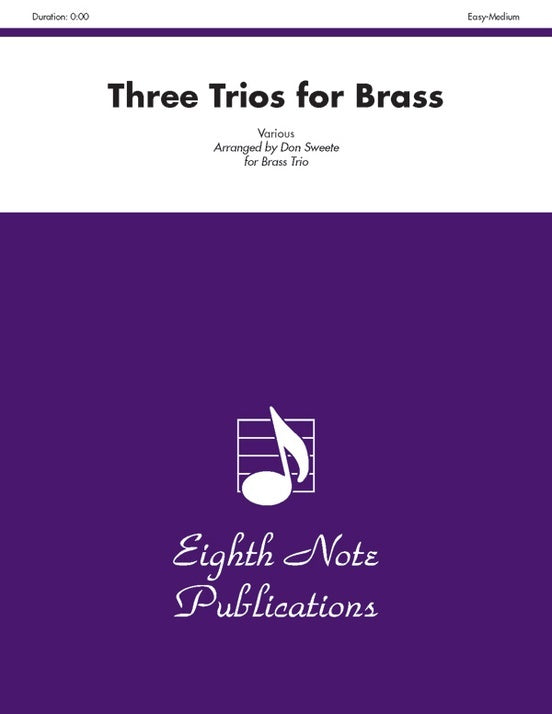 Three Trios for Brass Sheet Music