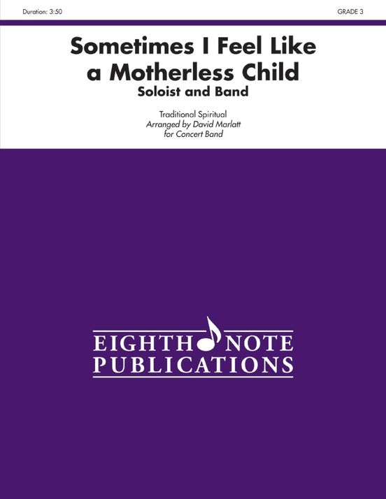 Sometimes I Feel Like a Motherless Child Concert Band Sheet Music Grade 3