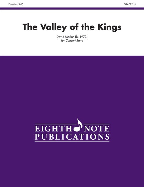 Valley of the Kings Concert Band Sheet Music Grade 1.5