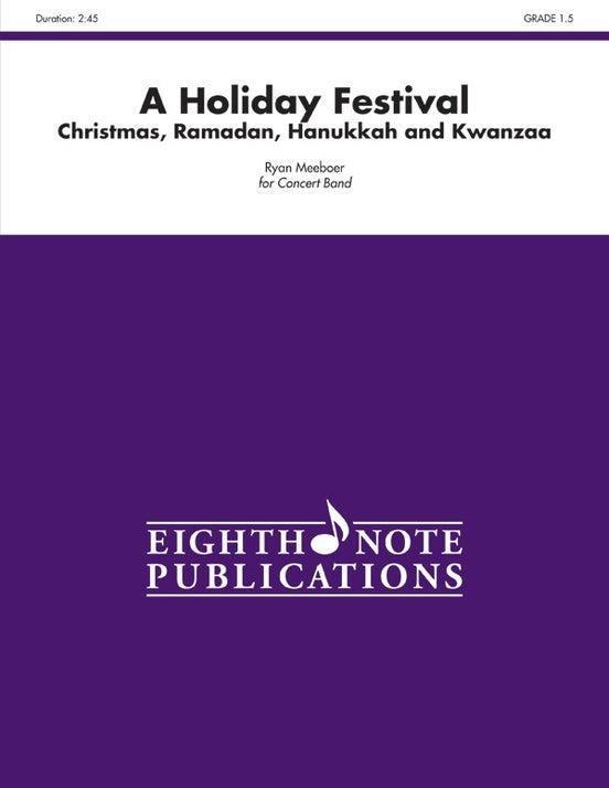 A Holiday Festival - Concert Band Sheet Music Grade 1.5