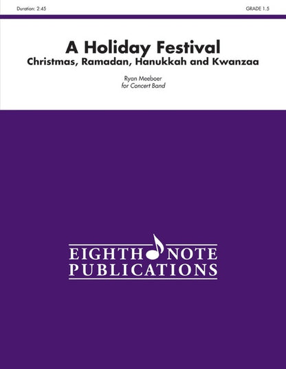 A Holiday Festival - Concert Band Sheet Music Grade 1.5