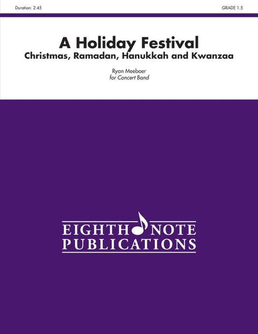 A Holiday Festival - Concert Band Sheet Music Grade 1.5
