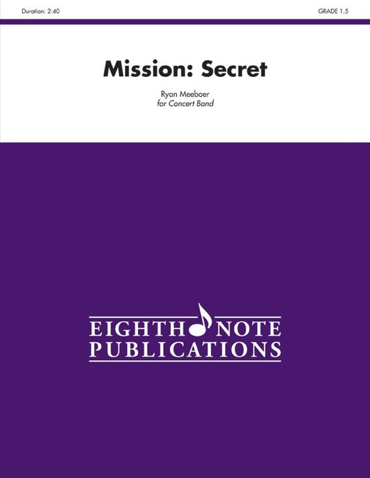 Mission: Secret Concert Band Gr 1.5