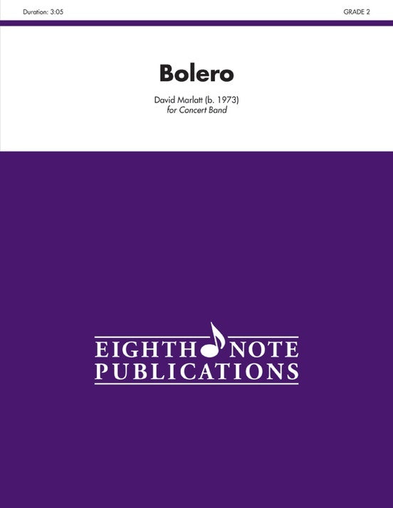 Bolero for Concert Band Grade 2 Sheet Music