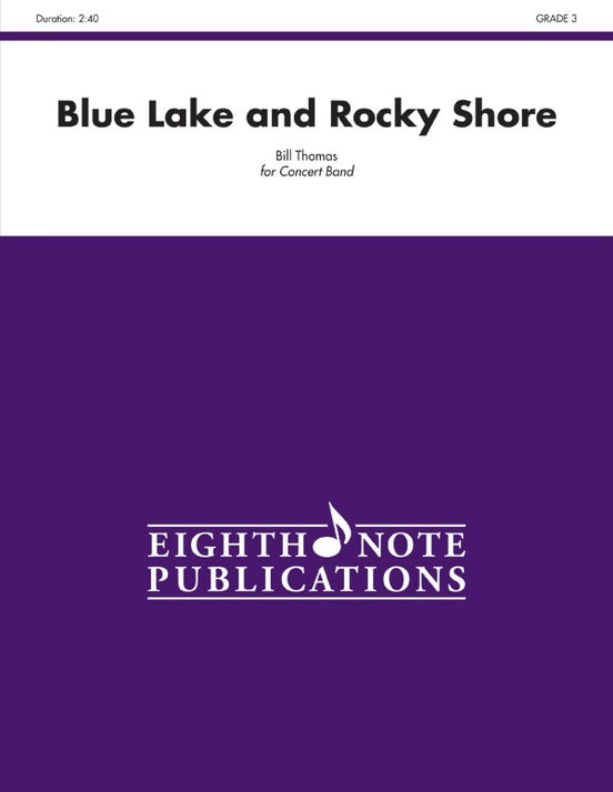 Blue Lake and Rocky Shore Concert Band Sheet Music Grade 3
