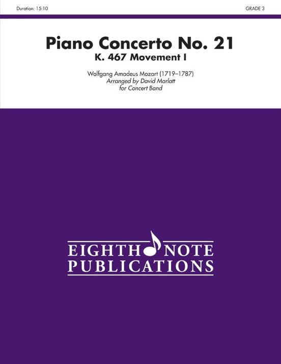 Piano Concerto No 21 Mvt I Solo Piano & Concert Band Gr 3