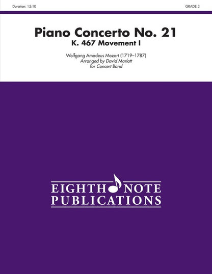 Piano Concerto No 21 Mvt I Solo Piano & Concert Band Gr 3