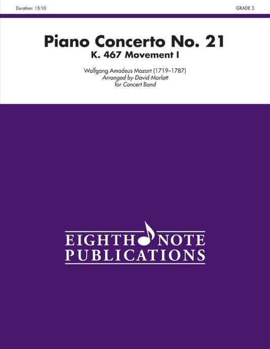Piano Concerto No 21 Mvt I Solo Piano & Concert Band Gr 3