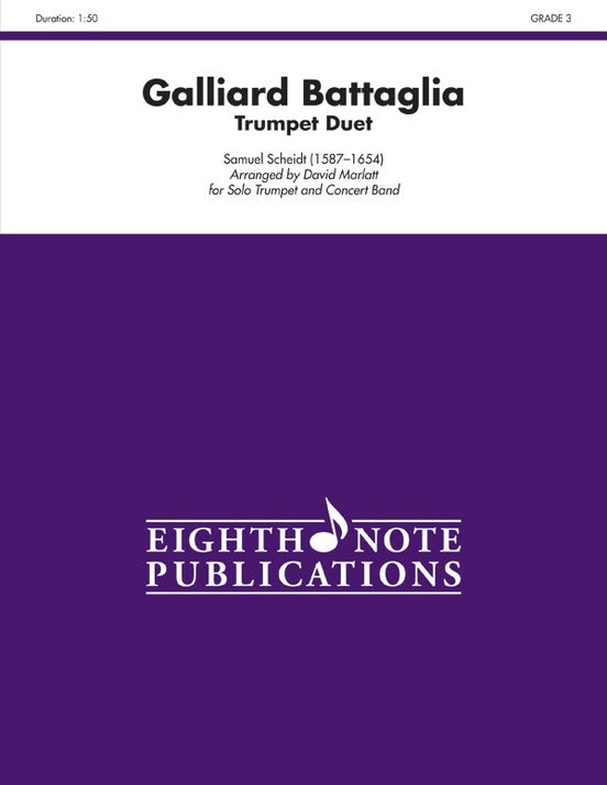 Galliard Battaglia Two Trumpets And Concert Band Gr 3
