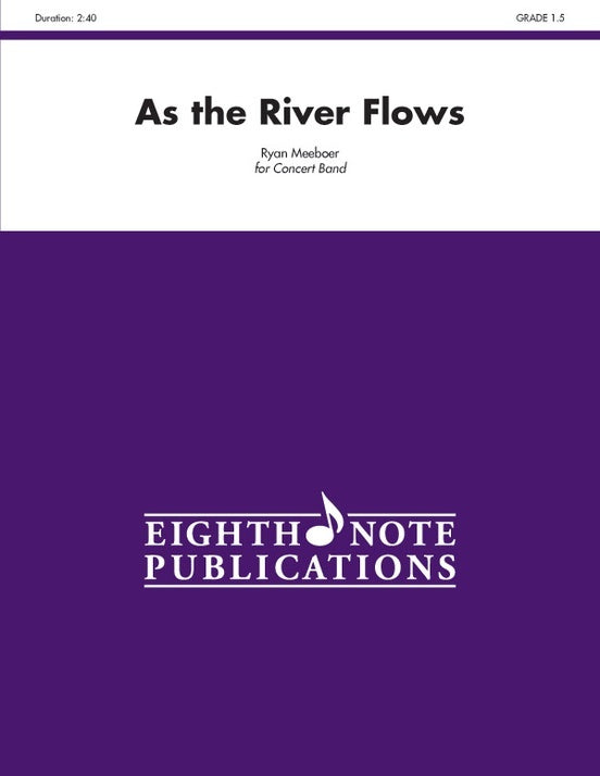 As the River Flows Concert Band Sheet Music Grade 1.5