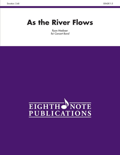 As the River Flows Concert Band Sheet Music Grade 1.5