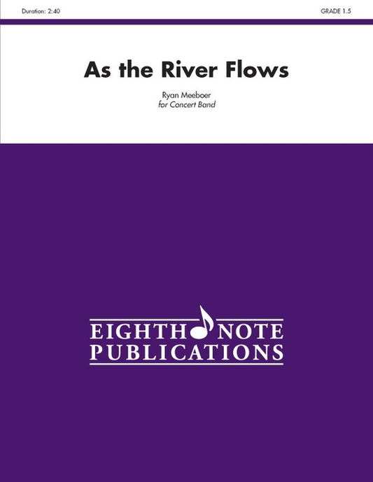 As the River Flows Concert Band Sheet Music Grade 1.5