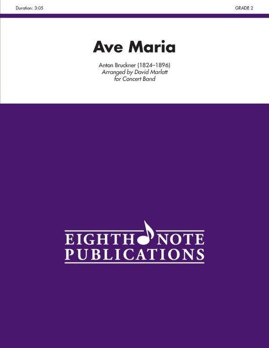 Ave Maria Concert Band Sheet Music Grade 2