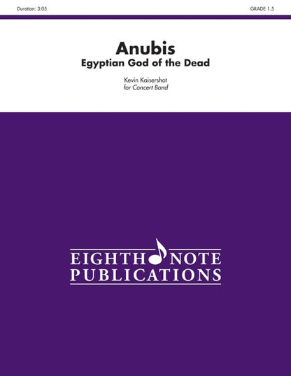 Anubis Egyptian God of the Dead Concert Band Sheet Music Grade 1.5