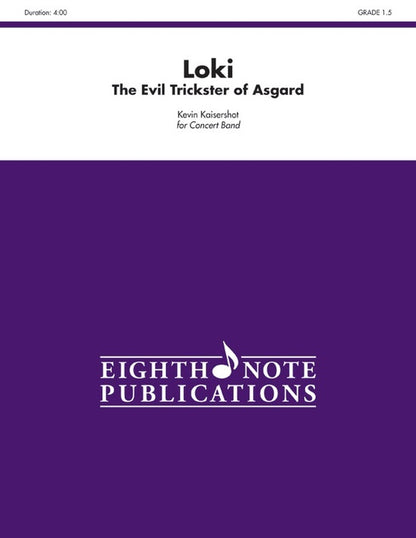 Loki - The Evil Trickster Of Asgard Concert Band Gr 1.5