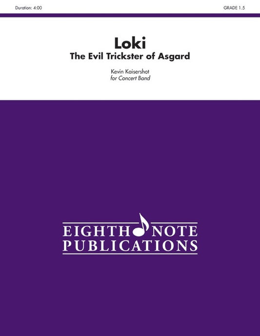 Loki - The Evil Trickster Of Asgard Concert Band Gr 1.5