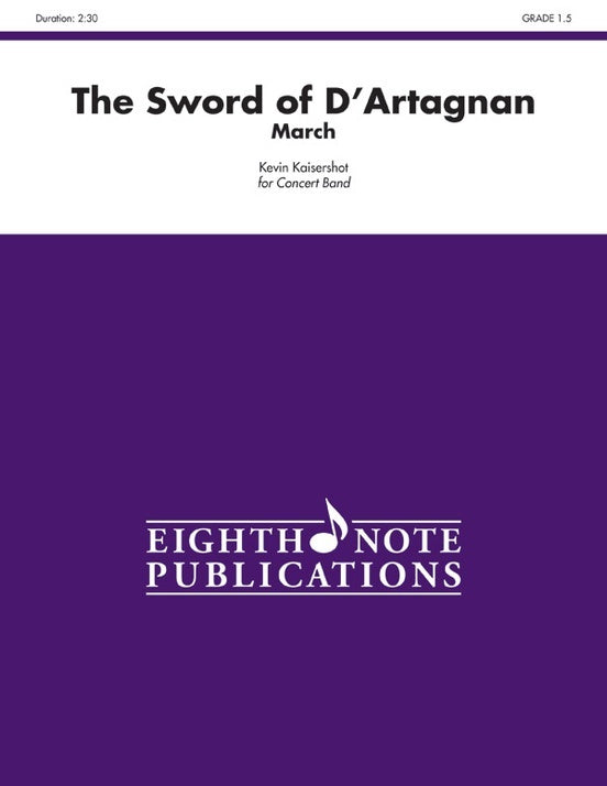 Sword of D'Artagnan - March CB Grade 1.5 Concert Band Sheet Music